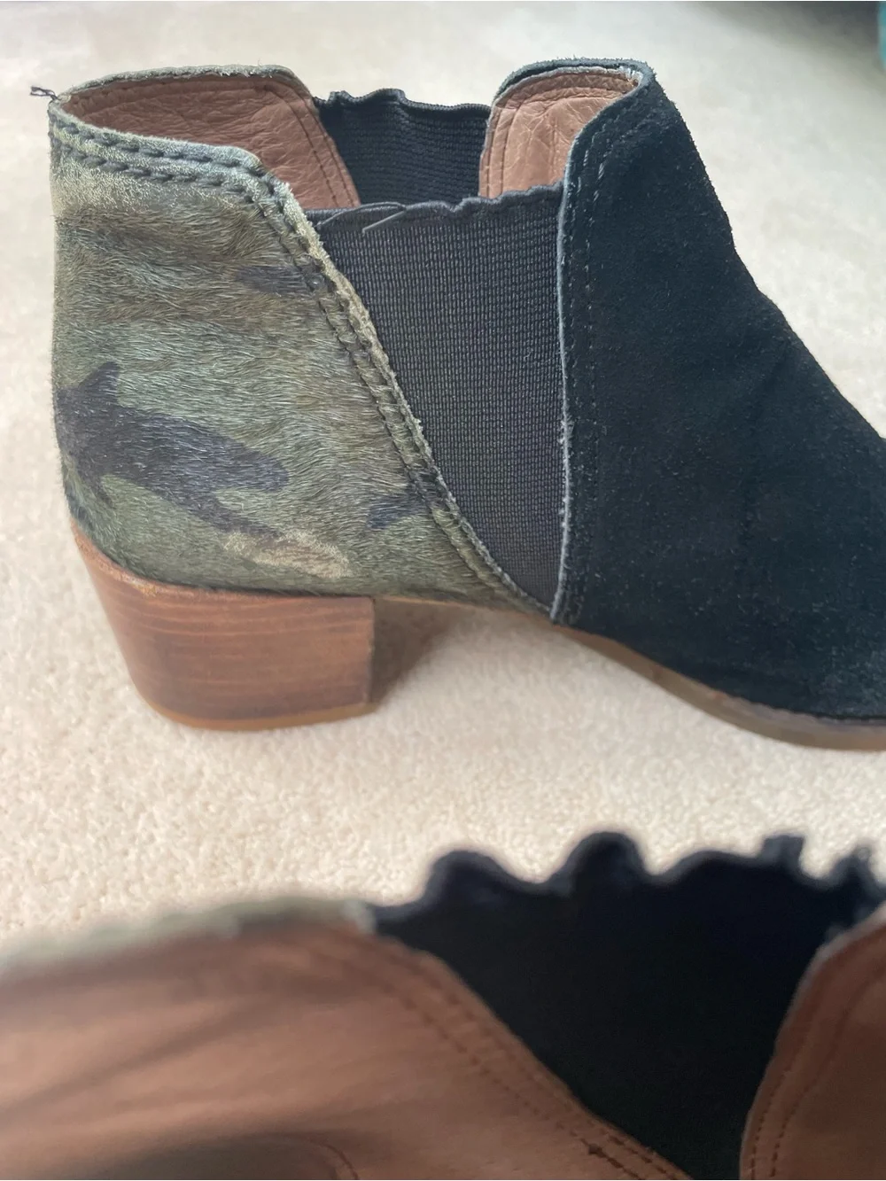 All Black Women's Black Suede Ankle Booties